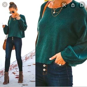 VICI balloon sleeve sweater